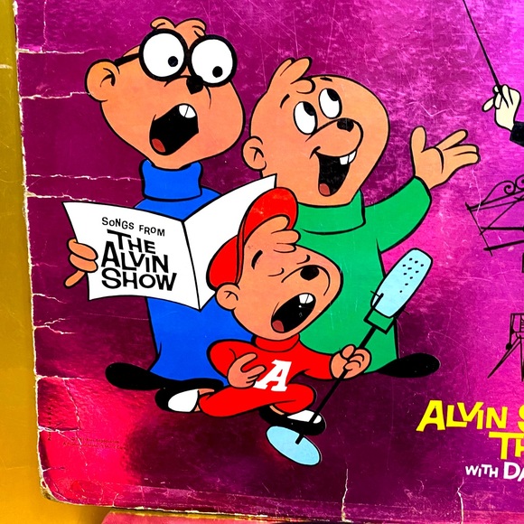 ALVIN LET’S ALL SING WITH THE CHIPMUNKS VTG 1961 VINYL RECORD LP LIBERTY RECORDS - Picture 4 of 16